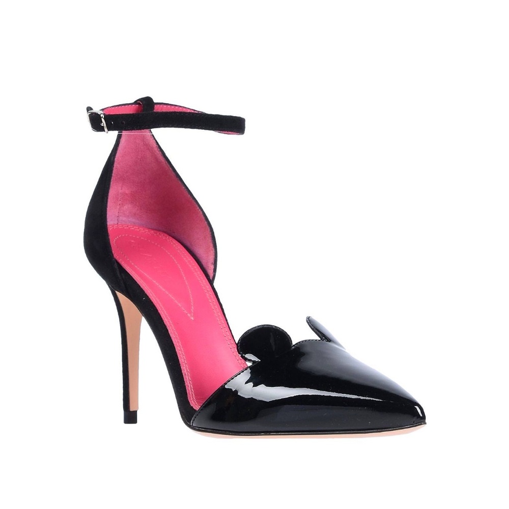 OSCAR TIYE Minnie Mouse Pumps in black patient leather Disney